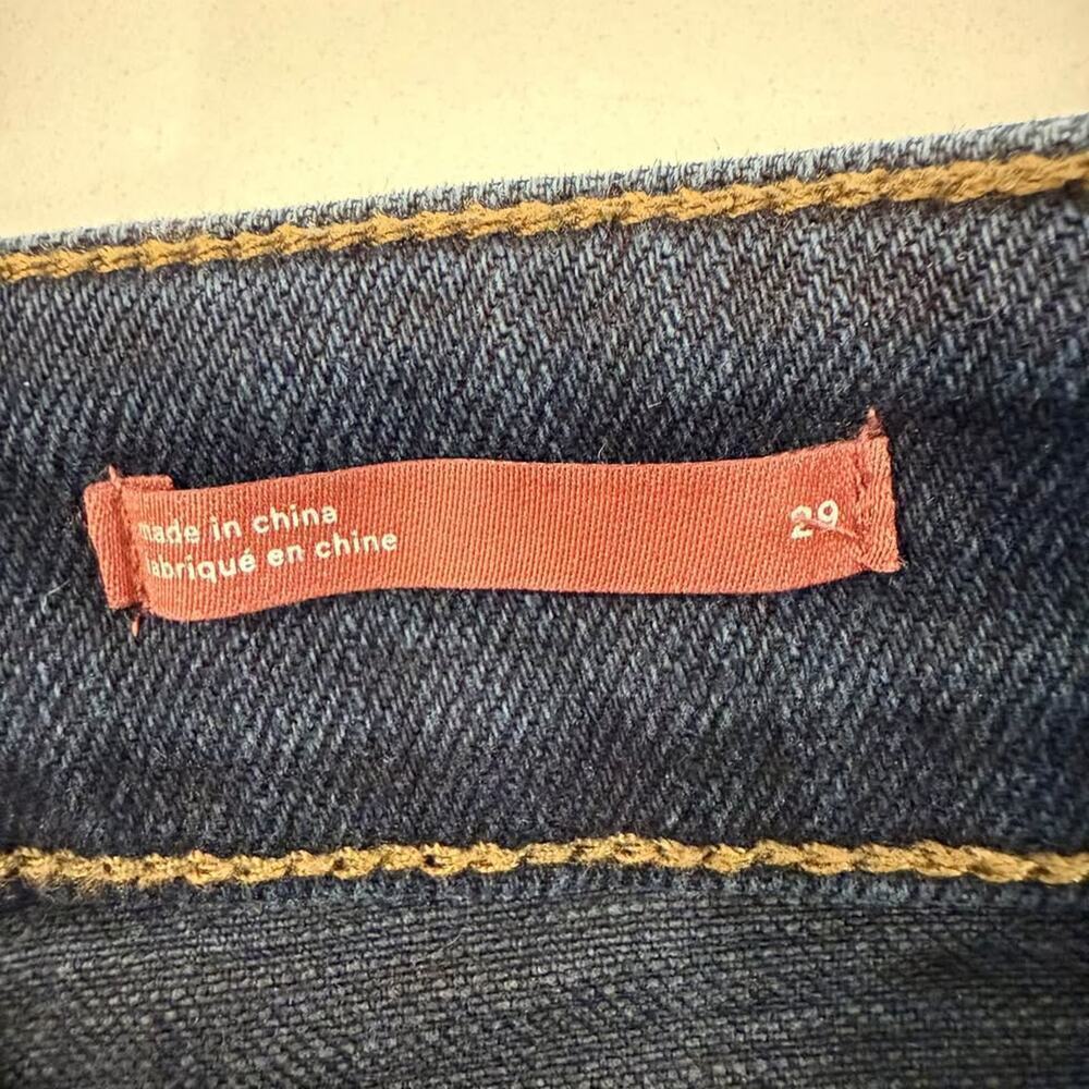 Pilcro Anthropologie The Icon Denim Jeans Womens 29 Blue High Rise Patch Pockets - Picture 5 of 10